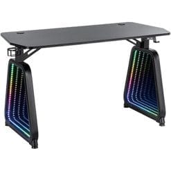 RGB Gaming Desk with Glass Legs