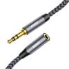Male-to-Female Extension Audio Cable – 3.5mm AUX, Gold-Plated Mobile Phone Headset Extension, 2 Meters