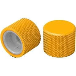 Glorious GMMK Pro Rotary Knobs Keyboard Accessory – Electrophoresis Finish, Omnidirectional, Infinite Scroll, Golden Yellow | GLO-ACC-P75-RK-GY