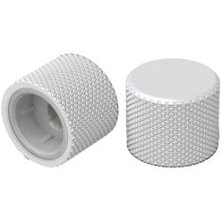 Glorious GMMK Pro Rotary Knobs Keyboard Accessory – Electrophoresis Finish, Omnidirectional, Infinite Scroll, E-White | GLO-ACC-P75-RK-EW