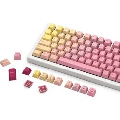 Glorious Forge PBT Keycaps - Premium Pink Grapefruit Gradient, Super-Durable, Customizable Keycap Set for Mechanical Keyboards GLO-KC-GPBT-PG