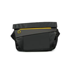 Divoom Pixoo Sling Bag - Black, 90100058196 | Customizable LED Display, Waterproof, Multiple Pockets, Soft Rubber Grip Handle