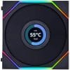 Lian Li UNI FAN TL LCD 120 Black high-performance 120mm ARGB fan with customizable LCD display for gaming PCs in Bahrain