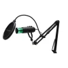 Twisted Minds W108 USB Microphone (With Stand) – Dynamic RGB Lighting, Sleek Black Design, Professional Sound Quality for Streamers and Gamers