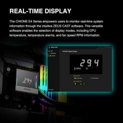 GAMDIAS CHIONE E4 ARGB PWM CPU Cooler for Intel and AMD