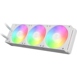 GAMDIAS E4-360 White Liquid Cooler with High Air Pressure and PWM Fan Speed