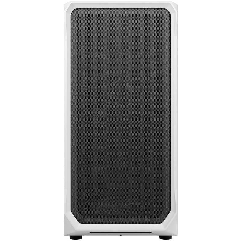 Fractal Design Focus 2 White TG Mid Tower PC Case with Mesh Front Panel