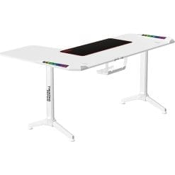 Twisted Minds Warrior Gaming Desk White