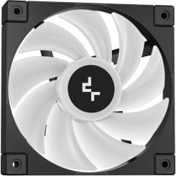 DeepCool LD240 ARGB Liquid Cooler Side View with Sleeved Tubes