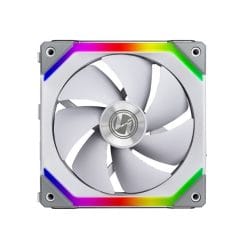 Lian-Li UF-SL120-3W UNI SL120 – Triple White Addressable RGB PWM 120mm Fans, 1900RPM, Includes Controller, White