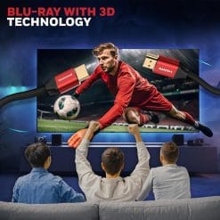 High-Speed HDMI 2.1 Cable with Ethernet – 8k@60Hz, 4K@120Hz UHD Resolution, 2 Meters, 48 Gbps High Speed, Compatible with All HDMI-Enabled Devices