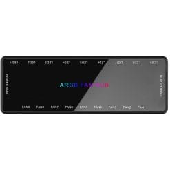 1-to-9 PWM & ARGB Fan HUB Splitter – 4 Pin PWM, 3 Pin Addressable RGB Adapter, SATA Interface Concentrator for Desktop PC