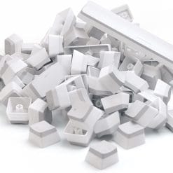 Glorious Aura V2 PBT Pudding Keycaps for Mechanical Keyboards – 145-Key Layout, ANSI (US), ISO Compatible, RGB Compatible, Supports Full Size, TKL, 75%, 60% Layout, White | GLO-KC-AURA2-W