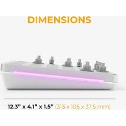 Glorious GMMK 2 White TKL Keyboard Hot Swappable Linear Switches