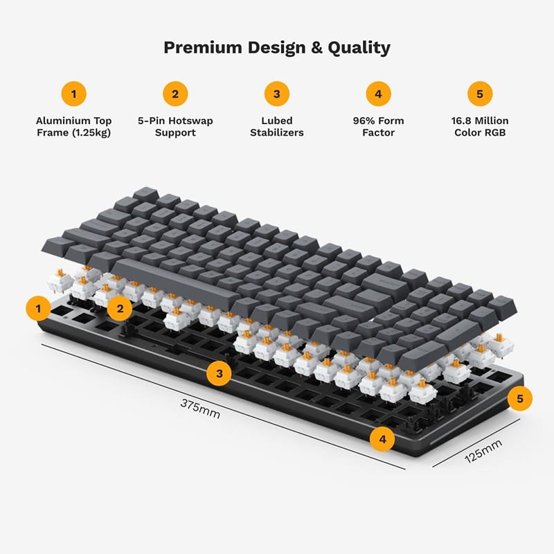 Glorious GMMK 2 Barebones Kit RGB Mechanical Keyboard Bahrain