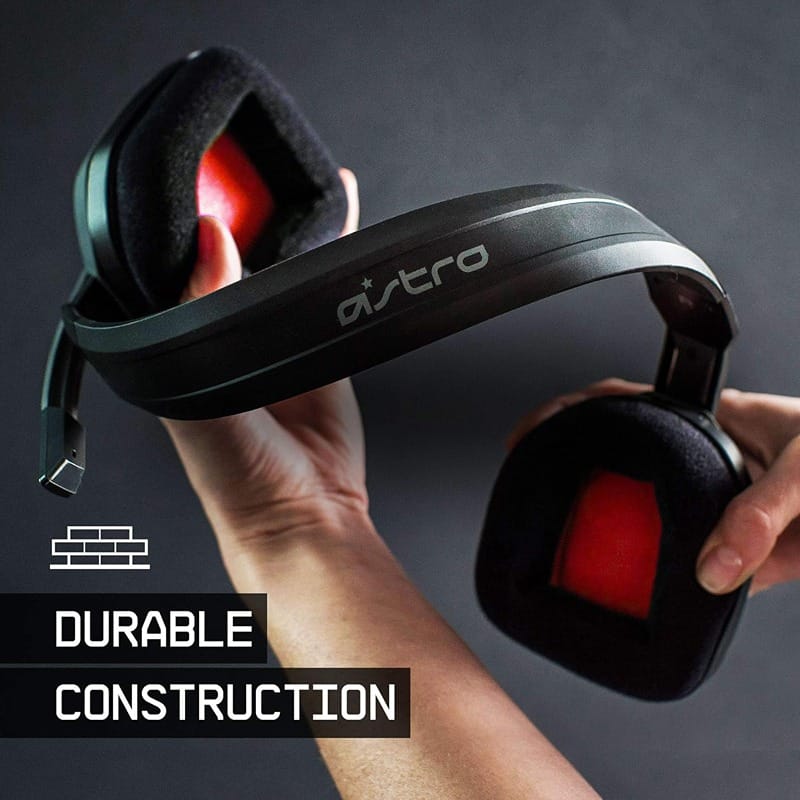 Astro A10 Wired Gaming Headset – Enhanced Comfort, High-Quality Sound, Durable Construction, Flip-to-Mute Microphone, Multi-Platform Compatibility – Gray/Red | 939-001530 - Image 2