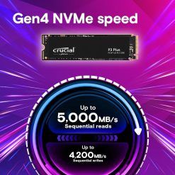 Crucial P3 Plus 500GB SSD with PCIe Gen4 speed for gaming