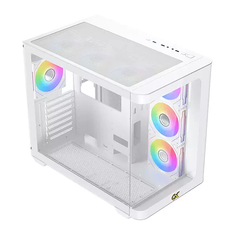 Xigmatek Pano Arctic White Gaming Case with Tempered Glass