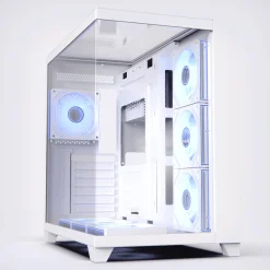 Acegeek Horizon White Type C ATX Case Interior and Cooling Fans