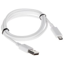 Data Cable - USB to Micro, White, 1 Meter