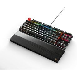 Glorious Wooden Wrist Rest - TENKEYLESS (TKL) - Onyx/Black - Ergonomic Palm Rest for Mechanical Keyboards | 14x4 inches/19mm Thick (GV-87-DARK)