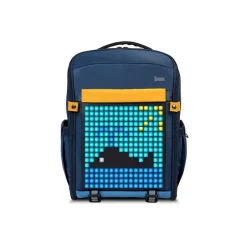 Divoom Pixel Backpack Small - Blue, 90100058191 | Customizable LED Display, Waterproof, Multiple Pockets, Soft Rubber Grip Handle