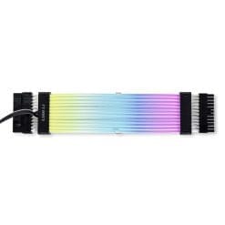 Lian Li 163 LED Extension Cable for 3x8Pin VGA, Addressable ARGB, 300mm Length, Customizable Lighting – Black