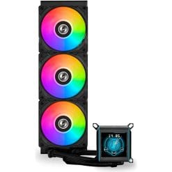 Galahad II LCD AIO Cooler with black design and IPS screen
