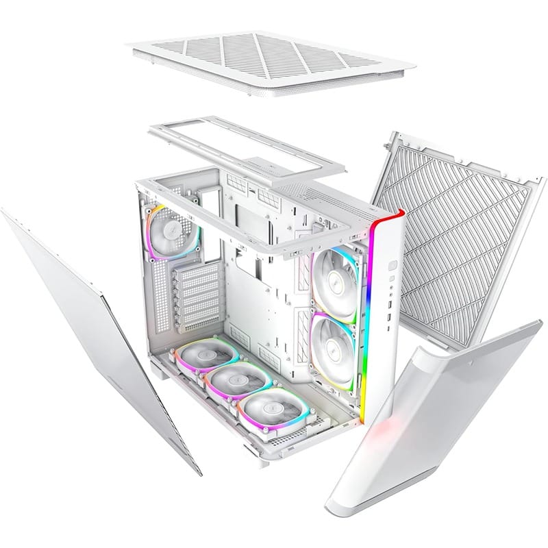 MONTECH KING 95 PRO White Gaming PC Case with High Airflow
