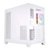 Acegeek Horizon White Type C ATX Case with RGB Fans and Sleek Design