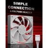 White 120mm Non-RGB Cooling Fans for PC Cases and Radiators – Quiet and Durable