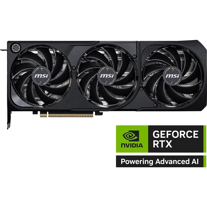 MSI GeForce RTX 5080 16GB Shadow 3X OC - Rear Ports and Cooling System