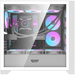 Aigo DarkFlash DRX90 White PC Case with Cooling
