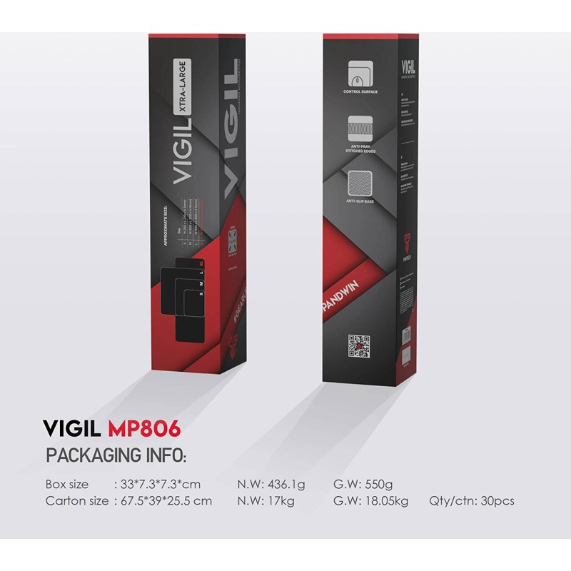Fantech Vigil MP806 XL Mouse Pad on Desk Setup