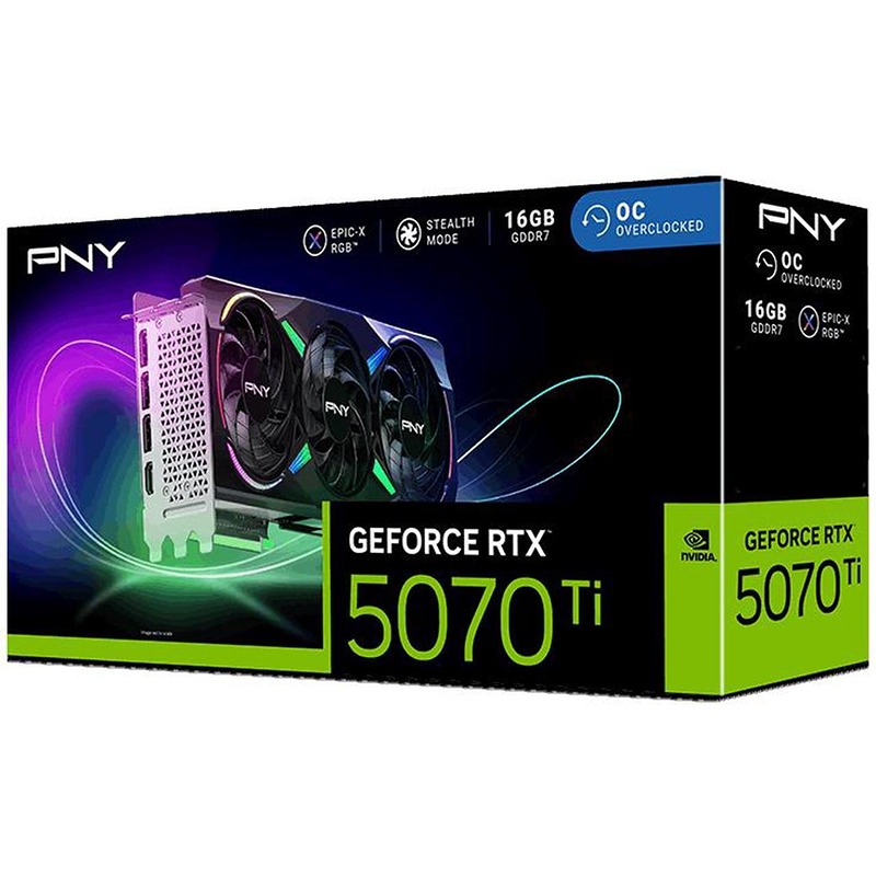 PNY NVIDIA GeForce RTX 5070 Ti Graphics Card
