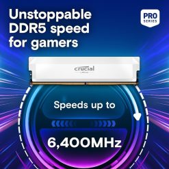 Crucial Pro DDR5 32GB 6400MHz White RAM Kit