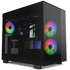 Montech KING 65 PRO Mid Tower ATX Case with 3 ARGB PWM Fans, 360mm Radiator Support, Tempered Glass – Black