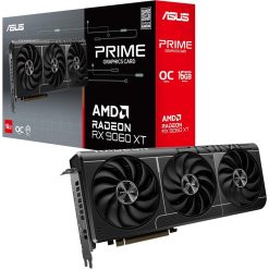 ASUS Prime RX 9060 XT OC 16GB Graphics Card – PCIe 5.0, Dual BIOS, Axial-Tech Fans, HDMI & DP 2.1