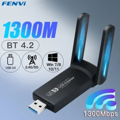 FENVI USB 3.0 Dual-Band WiFi Adapter 1300Mbps Bluetooth