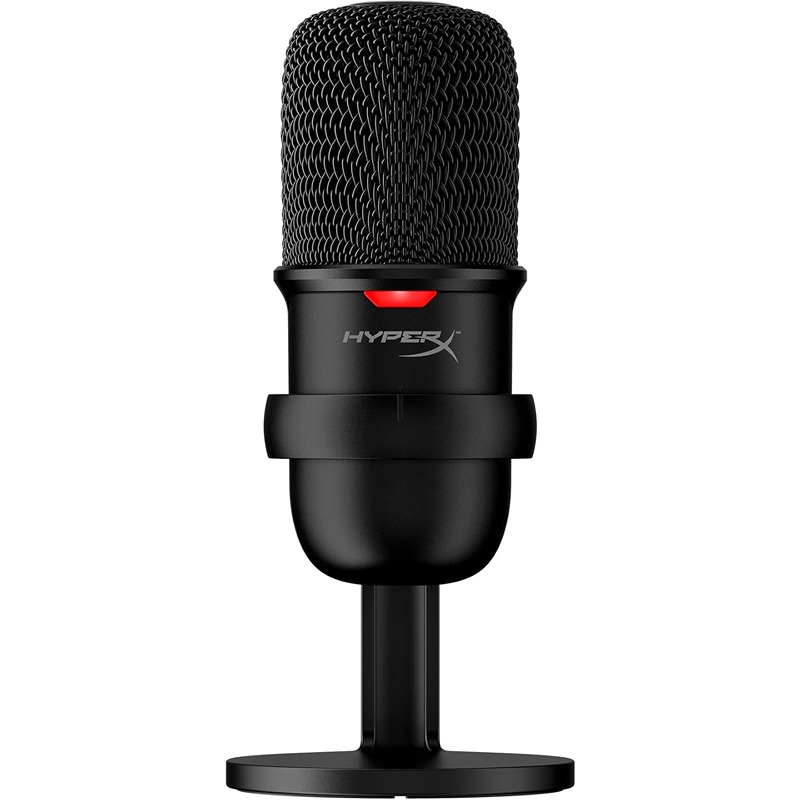 HyperX SoloCast USB Condenser Gaming Microphone with Tap-to-Mute, Cardioid Pickup for PC, PS4, PS5, and Mac – Ideal for Streaming, Podcasts, and Content Creation – Black