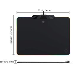 RGB LED lighting effects on Motospeed Mouse Pad