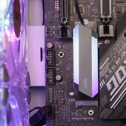 Aluminum ARGB M.2 SSD Heatspreader for NVMe & SATA SSDs