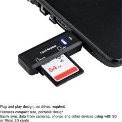 USB 3.0 Memory Card Reader Micro SD TF for PC, Laptop & Multi Devices High-Speed Card Adapter