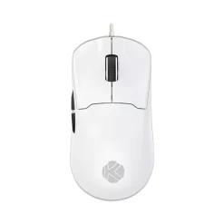 ماوس الألعاب السلكي KGaming K36 – بدقة 800–6200 DPI، ووزن خفيف 50 غ، وكابل USB مجدول (أبيض)