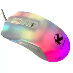 ماوس الألعاب السلكي KGaming E‑GM128 AURA STRIKE RGB – واجهة USB، بدقة تصل إلى 12,800 DPI، ومعدل استطلاع 1,000Hz