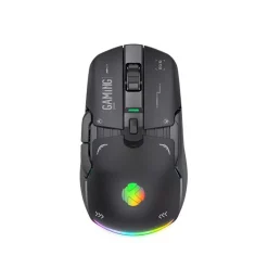 فأرة الألعاب اللاسلكية ثلاثية الأوضاع KGaming KO3 — اتصال سلكي/2.4 غيغاهرتز/Bluetooth، ودقة تصل إلى 16,000 DPI، ووزن خفيف يبلغ 82.5 غرامًا (أسود)
