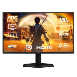 AOC 25G42E 25-Inch FHD Fast IPS Gaming Monitor 180Hz 0.5ms HDR10 Adaptive-Sync HDMI DisplayPort Black & Red