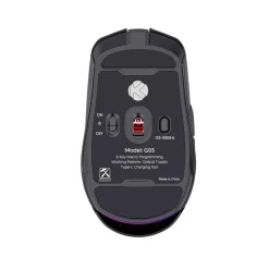 فأرة الألعاب اللاسلكية ثلاثية الأوضاع KGaming KO3 — اتصال سلكي/2.4 غيغاهرتز/Bluetooth، ودقة تصل إلى 16,000 DPI، ووزن خفيف يبلغ 82.5 غرامًا (أسود)