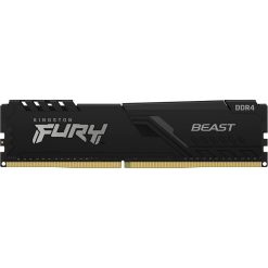 Kingston FURY Beast 16GB (1x16GB) DDR4 3200MHz CL16 Dual Channel Desktop Memory – Black