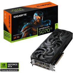 Gigabyte GeForce RTX 5070 Ti 16GB GDDR7 PCIe 5.0 Graphics Card with WINDFORCE Cooling - Black